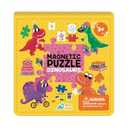 Dinomini Magnetic Puzzles for Toddlers 3-5 - Tri Fold Set with 3 x 20 Piece Magnetic Puzzles - Travel Activities for Preschoolers - Learning Activities and Toys (Dinosaurs)