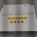 Yahi Red Light Therapy for Face and Neck, Rechargeable and Ergonomic Design for Home & Travel, Cordless Face Mask Light Therapy, White