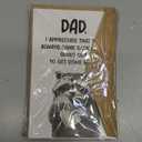 Pawzity Funny Fathers Day Card - Happy Fathers Day Cards for Dad from Daughter, Son, Kids - Funny Cards for Dad, Daddy - Single 5.3''x 8'' Folded Cute Greeting Card with Envelope, 3 pack