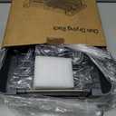 TOOLF Dish Drying Rack with Drainboard, Extendable Dish Rack for Kitchen Counter, Expandable Dish Drainer, Dish Strainer, Foldable Home Countertop Plate Storage Rack with Cutlery Holder, Gray