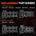 Left & Right Engine Valve Cover Kit with Gaskets & Bolts