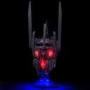 BrickBling DIY LED Light Kit Compatible with Lego Sauron Helmet 11373 Sauron Building Block Lighting Kit with Glowing Red Eye Effect, Building Block Lights Set for Display (No Model)