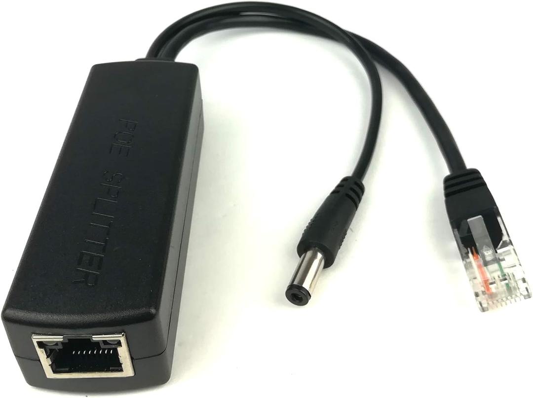 DC 5V 2.4A Active PoE Splitter Power Over Ethernet 802.3af 5.5x2.1mm