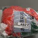 Christmas Inflatable Santa Claus, Outdoor Decorations Sitting Santa Claus Build-in LED Lights, Blow Up Santa Carrying Gift Bag Sitting Roof Yard Patio Bench Shrubs Tree Chair (Red, 8FT)