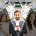 SMARTDEVIL 2PACK for iPhone 16 Pro Privacy Screen Protector Anti-Glare Tempered Glass [True 28Anti Spy] [9H Hardness] [Auto Dust-Elimination Install] [Bubble Free]