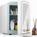 Skincare Fridge  4L Makeup Fridge for Refrigerating Makeup, Skincare and Food, Mini Fridge for Bedroom, Office and Car, Cooler and Warmer, Beverage Cooler, Pearly White