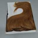 S-noilite Clip in Human Hair Extensions Clip in Short Hair Extensions 100% Real Human Hair Full Head 8 Pieces 18 Clips Silky Soft 10 Inch-70g Light Auburn (#30)