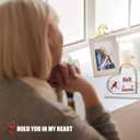 4 x Cardinal Memorial Gifts for Loss of Loved One Sympathy Gift, Unique Red Cardinals Christmas Ornaments Bereavement Crystal Acrylic Heart Condolence Remembrance Decor in Memory of Dad Mom Husband Wife