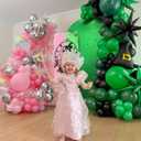 2 x Witch Party Decorations Pin The Bow Birthday Party Games Birthday Party Decorations Pink and Green Poster with 24 Bow Stickers for Witch/Birthday/Sisters Party Wall Decorations Supplies