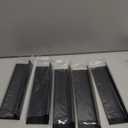 2" x 8"Aluminum Desk Name Plate Holder, Office Business Desk Sign Holder Desktop-5 Pack (Black)