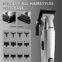 Ufree Professional Hair Clippers for Men with Bag, Mens Clippers and Trimmers Set, Barber Clippers Set, Electric Beard Trimmer, Gifts for Men, Silver