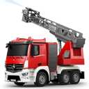 Fire Truck, Remote Control Water Sprinkler Fire Truck, Full-Direction Rapid Rescue - 1:26 Scale RC Firetruck Toys for Ages 3 and Up