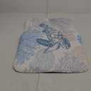 Nautical Coastal Bath Mat Sea Turtle Starfish Seashell Coral Reef Vintage Ocean Beach Themed Marine Life Bathroom Rugs Doormat Kitchen Toilet Floor Carpet 17.8x29.5 Inch (17.8x29.5Inch(45x75cm), Blue)