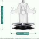 LT42 Deck Spindle Assembly 618-06976 918-06976 Fits for MTD Cub Cadet 42 inch Deck XT1-LT42 XT2-LX42 131PA1ZS099 CYT4220 618-06976A 918-06976A (2 Pack)