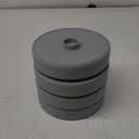 Nuogo 4 Pcs 7.2 Inch Tortilla Warmers Tortilla Holder Taco Storage Container Large Taco Warmer with Lid Pancake Warmer for Keeping Pancakes Warm, Microwave and Dishwasher Safe(Gray)