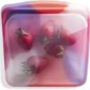 Stasher Premium Silicone Reusable Food Storage Sandwich Bag, Tie Dye Pink, Microwave, Sous Vide, Dishwasher, Oven and Freezer Safe, BPA Free, Leak-free, Eco-friendly, 28 Oz