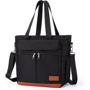 JOYHILL Lunch Bag - Insulated, Leakproof Lunch Tote with Shoulder Strap for Adults - Work, Picnic, Camping, Beach (C-BLACK)