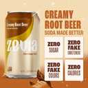 Zevia Zero Sugar Soda, Creamy Root Beer, 12 oz Cans (24-Pack)  Naturally Sweetened, Non-GMO Project Verified, Gluten-Free, Vegan