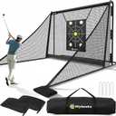 10 X 7.5ft Golf Hitting Net with Side Barriers for Driving Real Balls