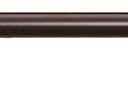 Amazon Basics Adjustable 1-Inch Extendable Curtain Rod for Windows, Cap Finials, 72" to 144", Bronze