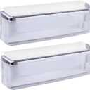 2 PCS AAP73252302 Door Shelf Bin (Left) Compatible with LG, Kenmore Sears, Replaces AP5602874, AAP73252311, AAP73252306, 2652315, AAP73252305, AH3637059, EA3637059, PS3637059 Refrigerator Basket Bin
