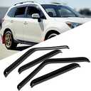 TuningPros WD-778 Tinted Smoke Out-Channel Window Visor Deflector Rain Guard 4-pc Set (Made for Acura ILX 2013-2015)