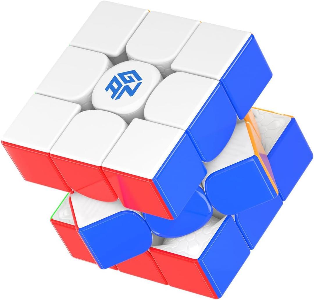 GAN 15 Maglev Speed Cube 3x3, GAN Magnetic Cube Perfectly Combines Weight, Magnet and Structure, 58.6g Ultra-Lightweight, Brain Teasers Puzzle Cube for Kids Adults, Flagship Speedcube UV Coated