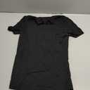 WDIRARA Women's High Neck T Shirts Short Sleeve Fitted Tees Base Layer Tops Black X-Small