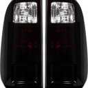 RANSOTO Smoke Tail Lights Compatible with Ford F250 F350 F-250 F-350 Super Duty 2008-2016 Driver And Passenger Side Black Tinted Rear Taillight Brake Lamp Housing Replaces BC3Z13404A FO2801208