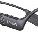 LOBKIN Bone Conduction Headphones, Open Ear Headphones Bluetooth 6.0 Wireless with Mic, 10H Playtime, X28 Waterproof Sports Earphones for Running, Gym Workout, Ski, Cycling