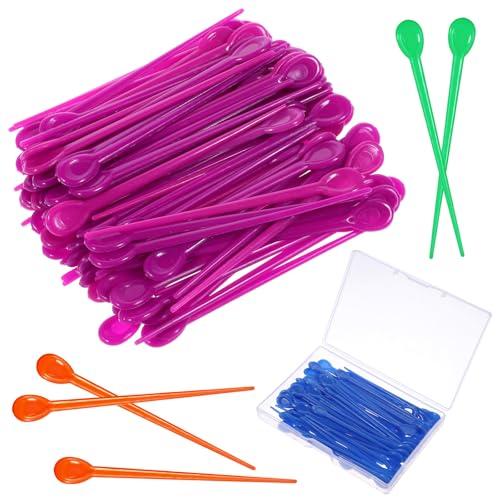 100Pcs Color Mixing Brush Hair Curler Picks, Plastic Roller Locking Tools, Picks for Perm Rods, Brush Rollers Pin Accessories, Small Rollers with Pick, Hair Styling Tools for Women Curling
