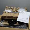 Ceiling Fans with Lights, 42 inch Low Profile Ceiling Fan with Light and Remote Control, Flush Mount, 3CCT, Dimmable, Quiet Reversible Motor, Black Ceiling Fan for Bedroom Indoor/Outdoor Use