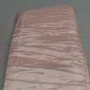 YOUR CHAIR COVERS - 60 x 102 inch Rectangular Crinkle Taffeta Tablecloth - Blush, Rectangle Table Linens for 6 ft Rectangular Tables, Wedding Crushed Table Cloth