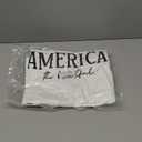 koufland White Flag Tshirts for Women Patriotic Print Graphic Tees Casual Short Sleeve Crewneck Summer Tops, White America, XX-Large