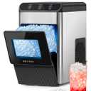 EEVOXI Nugget Ice Maker Countertop N1, 40 Lbs/24H Chewable Ice Machine | First Ice in 5 Minutes, Automatic Self-Cleaning, Quiet Operation, Compact Design for Everyday Drinks at Home or in the Office