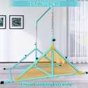 MARFULA Foldable Gymnastic Bar for Kids Ages 3-12, 9 Height Levels, 200 lbs Weight Capacity, 5 Ft Length Gymnastic Kip Bar with Mat, Gymnastic Equipment for Home and Gym Center Indoor Outdoor Use