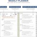 3 x Planner 2026-2027 - Academic Planner 2026-2027 Weekly and Monthly, July 2026 - June 2027 Agenda book with Tabs, Year Calendar Planner for Office School Supplies, A5, 6.3" x 8.5" - Green