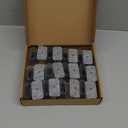 24 Pcs Chair Leg Floor Protectors Rectangle, Silicone Felt Furniture Leg Pads Caps Covers for Hardwood Floors, Fit L:1-1/2" to 2", W:3/4" to 1"