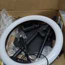 UBeesize 12" Desk Ring Light with Stand and Phone Holder, Overhead Phone Mount for Video Recording, Zoom Meeting, Live Streaming, Tiktok, YouTubeCompatible with iPhone, Android, Cameras