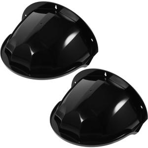 Homoyoyo 2 Pack Outdoor Camera Cover: Universal Security Camera Sun Rain Cover Shield ABS Plastic Sun Rain Shade for Outdoor for Dome Security Waterproof Lens Guard Black