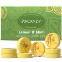 SWCANDY Shower Steamers Aromatherapy Birthday Gifts for Women Travel Essentials, 8 Pcs Lemon Mint, Bath Bombs Shower Bombs with Natural Essential Oils, Relaxation Home SPA