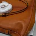 Kattee Women's Soft Leather Tote Bag, Top Satchel Purses and Handbags (Large, Burnt Orange)