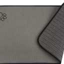 SINLAND Microfiber Pet Bowl Mat Dog Cats Feeding Mats for Food and Water Dish Drying Mat with Anti-Skid Backing 14.2Inch x 24Inch Grey