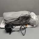 QPAU Inflatable Toddler Travel Bed with 3-Sided Safety Bumpers, Extra Large Kids Air Mattress, Includes Detachable Mattress, Portable for Camping, Travel, Home Use (Grey)