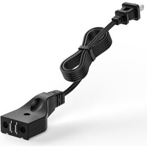 5FT Deep Fryer Cord Replacement for Hamilton Beach, Masterbuilt, Butterball, Farberware, Secura, and Pukomc Electric Deep Fryers - 16 AWG Flat Power Cord Replacement Part