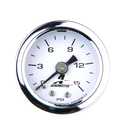 Aeromotive 15632 Fuel Pressure Gauge 0-15 PSI, 1/8" NPT, Liquid Filled, 1.5'' Diameter Dial