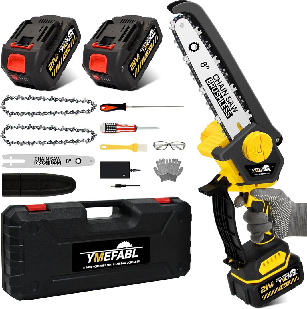 Mini Chainsaw Cordless - 8-Inch Handheld Chainsaw Dominican