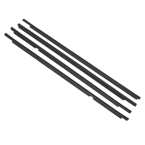 Motoforti Window Weatherstrip, Trim Seal Belt, for Toyota Corolla 2009-2012, Rubber, No.7572002210/7572002260, Black