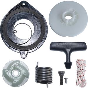 Recoil Starter Pulley Spring Grip Rope Kit for Husqvarna 435 440 Chainsaw Replace # 505647301, 537423201, 540057502