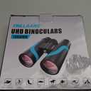 15x55 HD Binoculars for Adults  High Powered Large View, BAK4 Prism, Waterproof & Lightweight for Bird Watching, Hiking, Travel, Cruise, Sports with Phone Adapter (Blue)